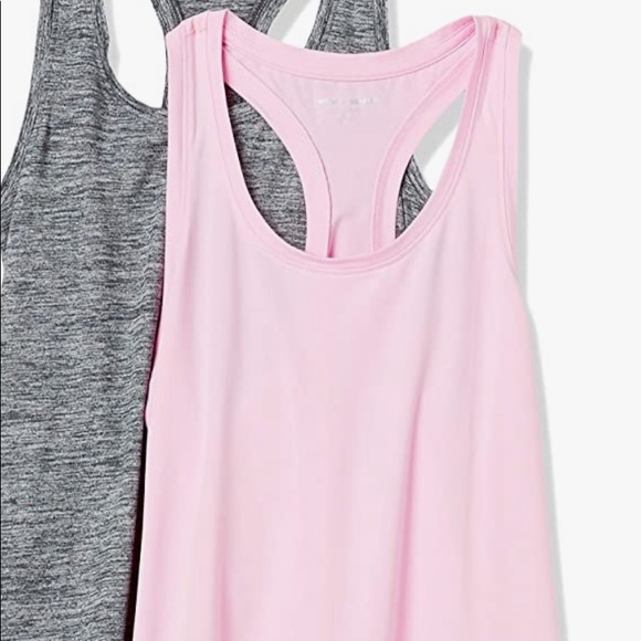 NEW AMAZON ESSENTIALS ACTIVE RACERBACK TANK TOP - LIGHT PINK - SMALL - Picture 10 of 13
